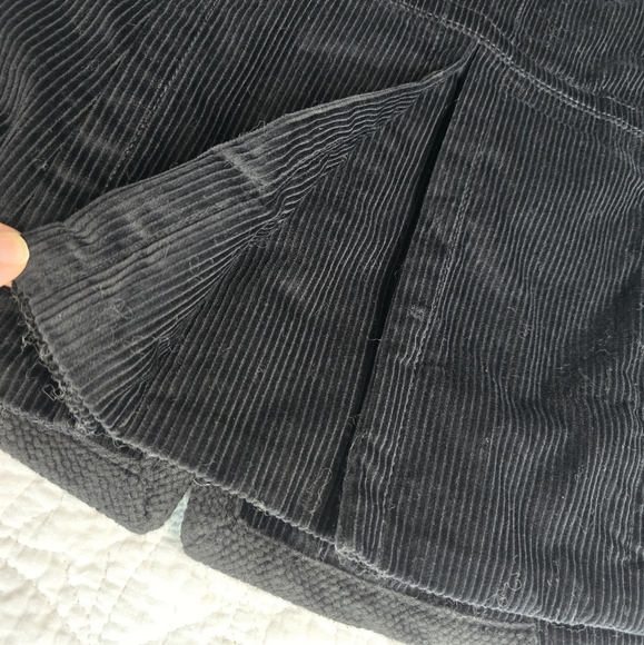 Marc Jacobs Corduroy Blazer Button Black Jacket With Peter Pan Collar - Picture 9 of 12